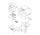 Kenmore Elite 59676069701 freezer liner parts diagram