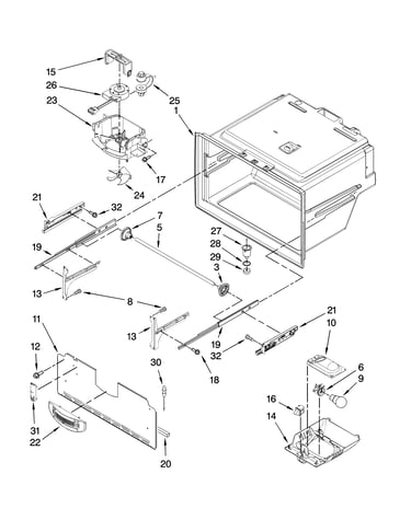 Freezer liner parts
