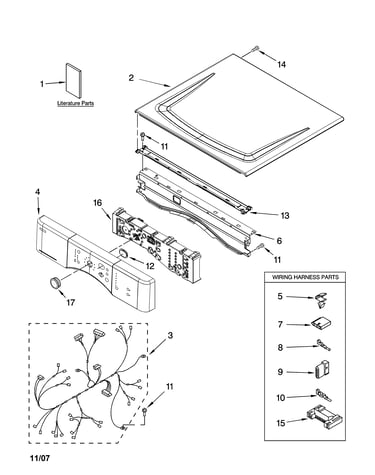 Top and console parts