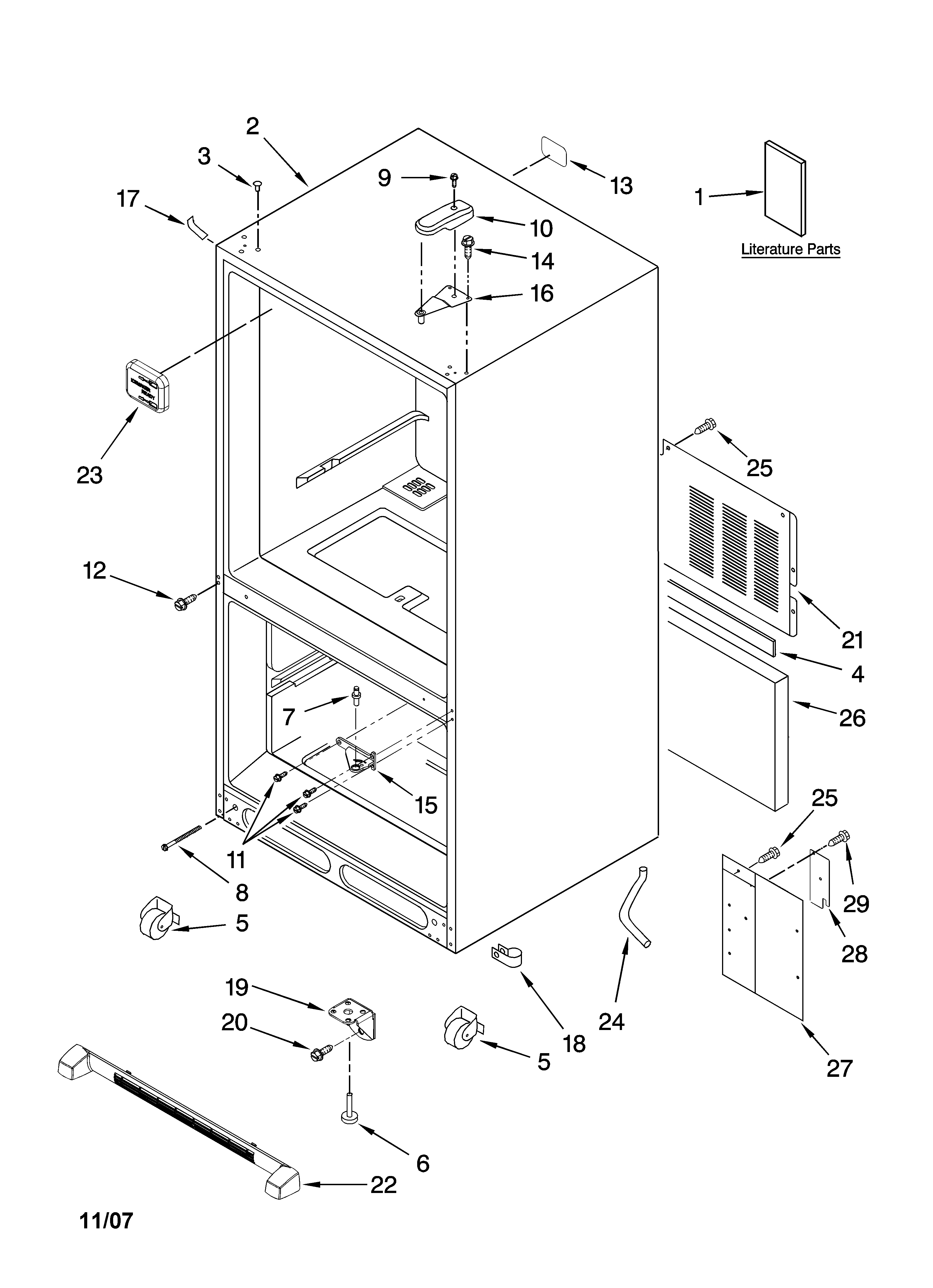 Cabinet parts