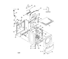Kenmore 11047532603 top and cabinet parts diagram