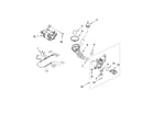 Kenmore 11047581602 pump and motor parts diagram