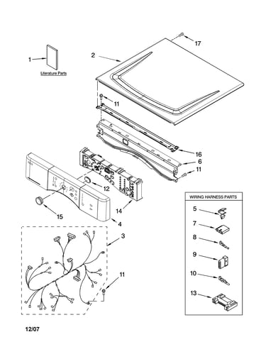 Top and console parts