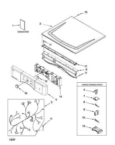 Top and console parts