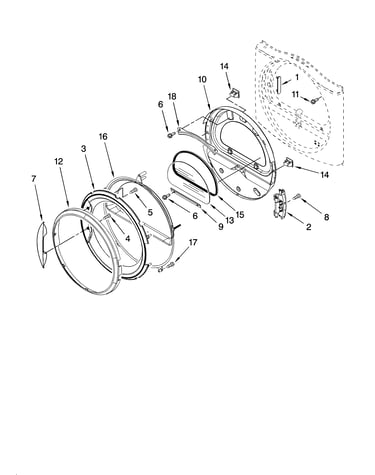 Door parts, optional parts (not included)