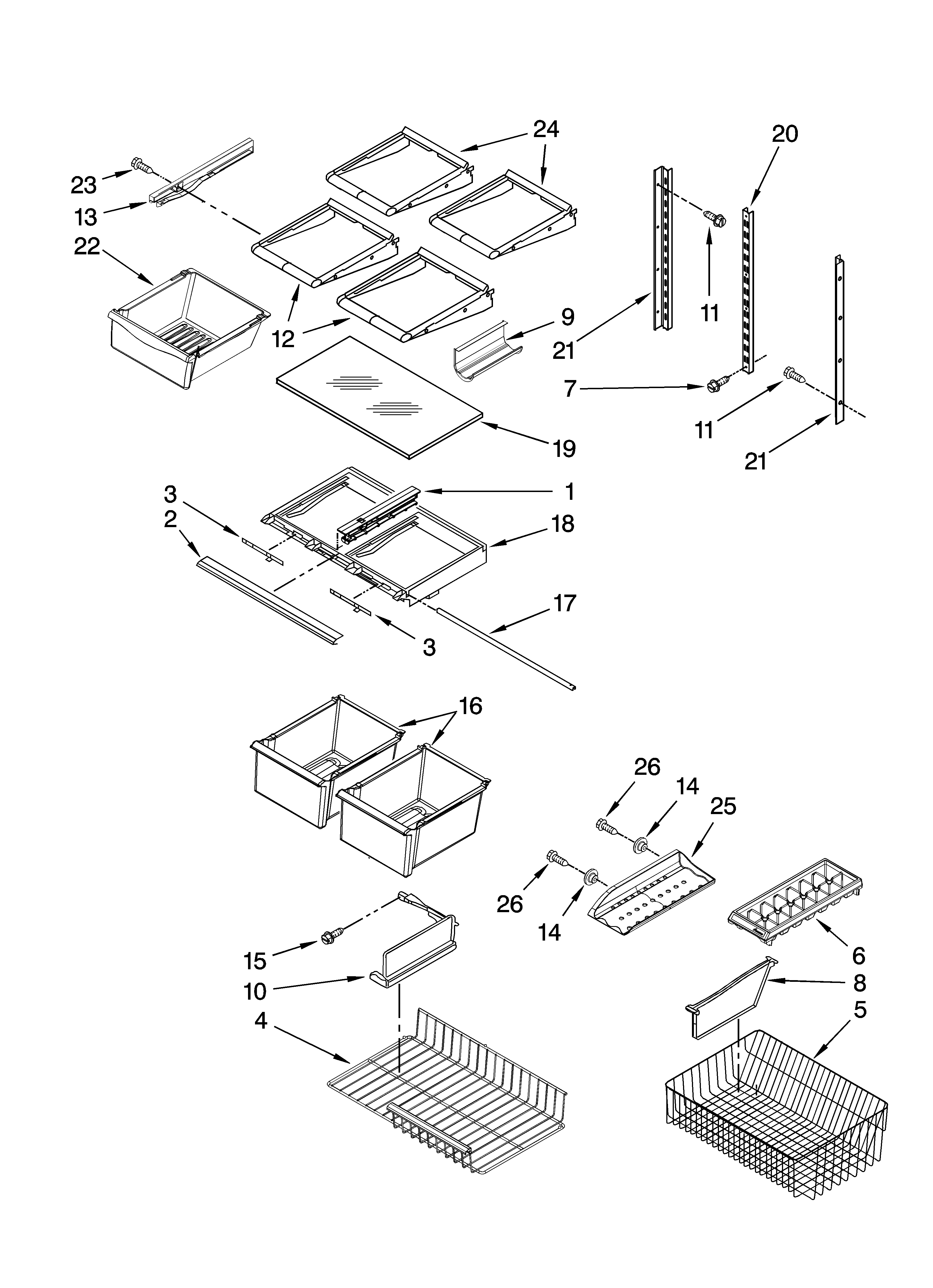 Shelf parts