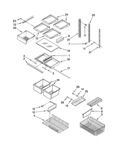 Shelf parts