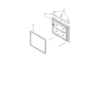Kenmore 59666039701 freezer door parts diagram