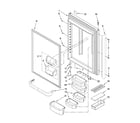 Kenmore 59666032701 refrigerator door parts diagram