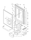 Refrigerator door parts