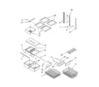 Kenmore 59666032701 shelf parts diagram