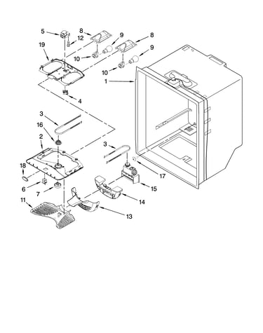 Refrigerator liner parts