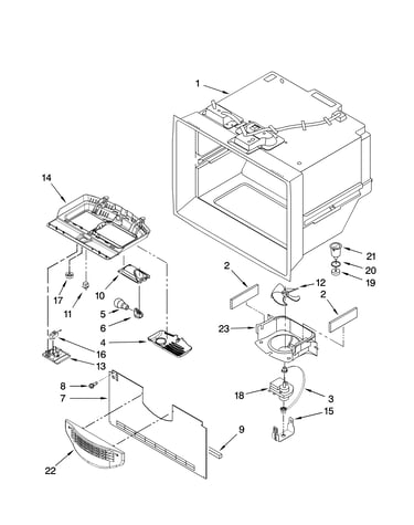Freezer liner parts