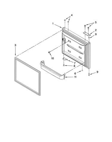 Freezer door parts