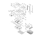 Kenmore 59667992701 shelf parts diagram