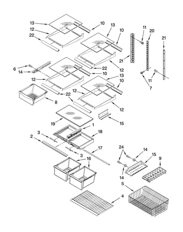 Shelf parts