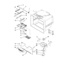 Kenmore Elite 59676054701 freezer liner parts diagram