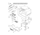 Kenmore Elite 59676573702 freezer liner parts diagram