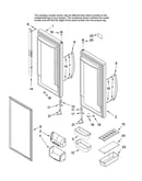 Refrigerator door parts