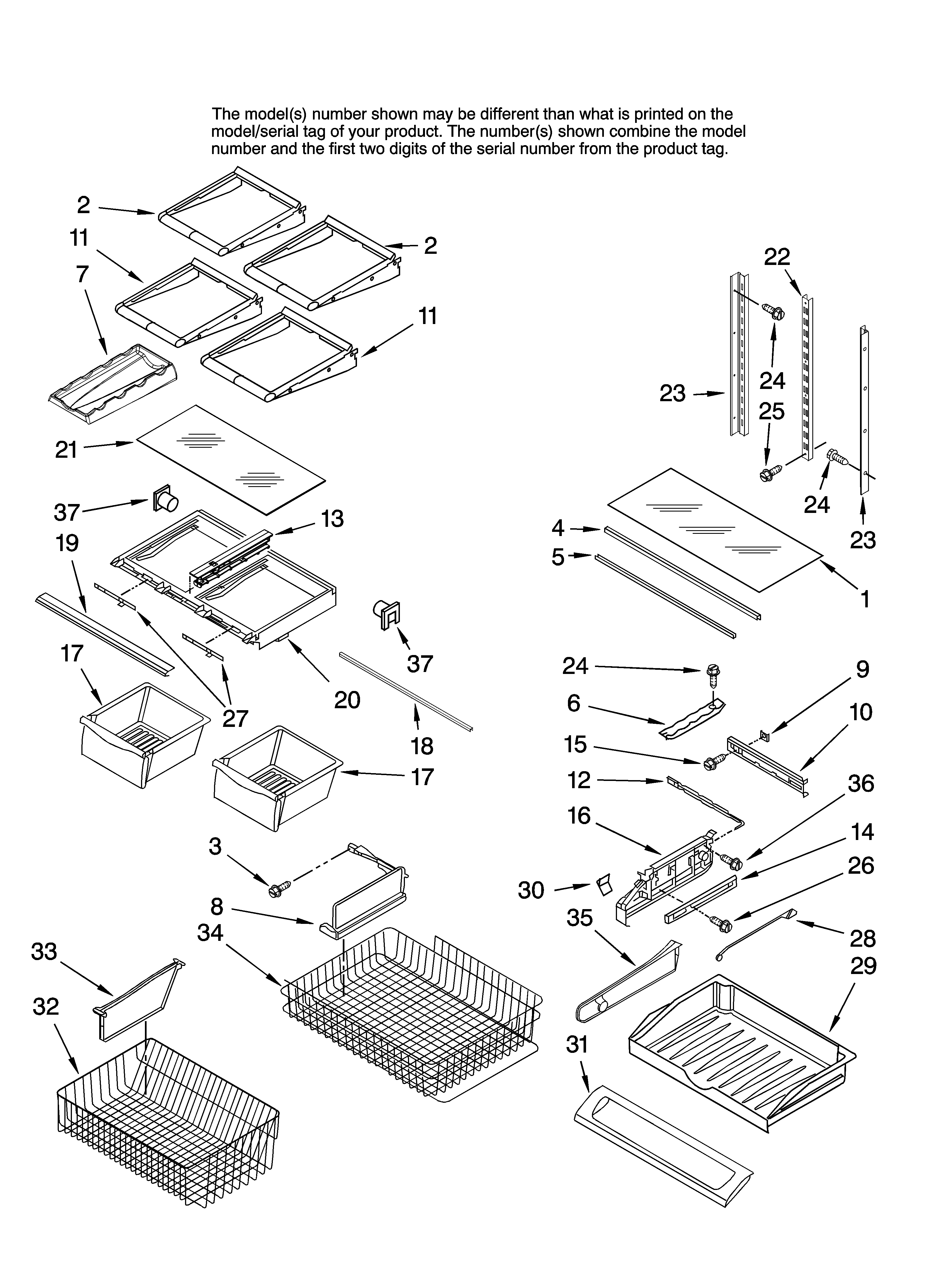 Shelf parts