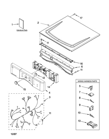 Top and console parts