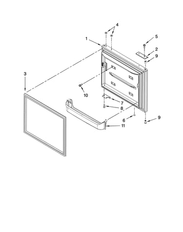 Freezer door parts
