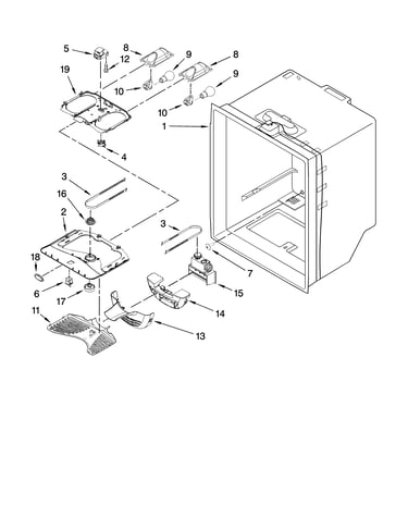 Refrigerator liner parts
