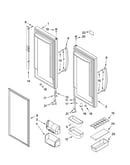 Refrigerator door parts