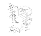 Kenmore Elite 59676599701 freezer liner parts diagram