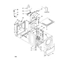 Kenmore 11047531700 top and cabinet parts diagram