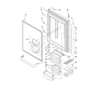 Kenmore 59666133701 refrigerator door parts diagram