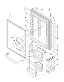 Refrigerator door parts
