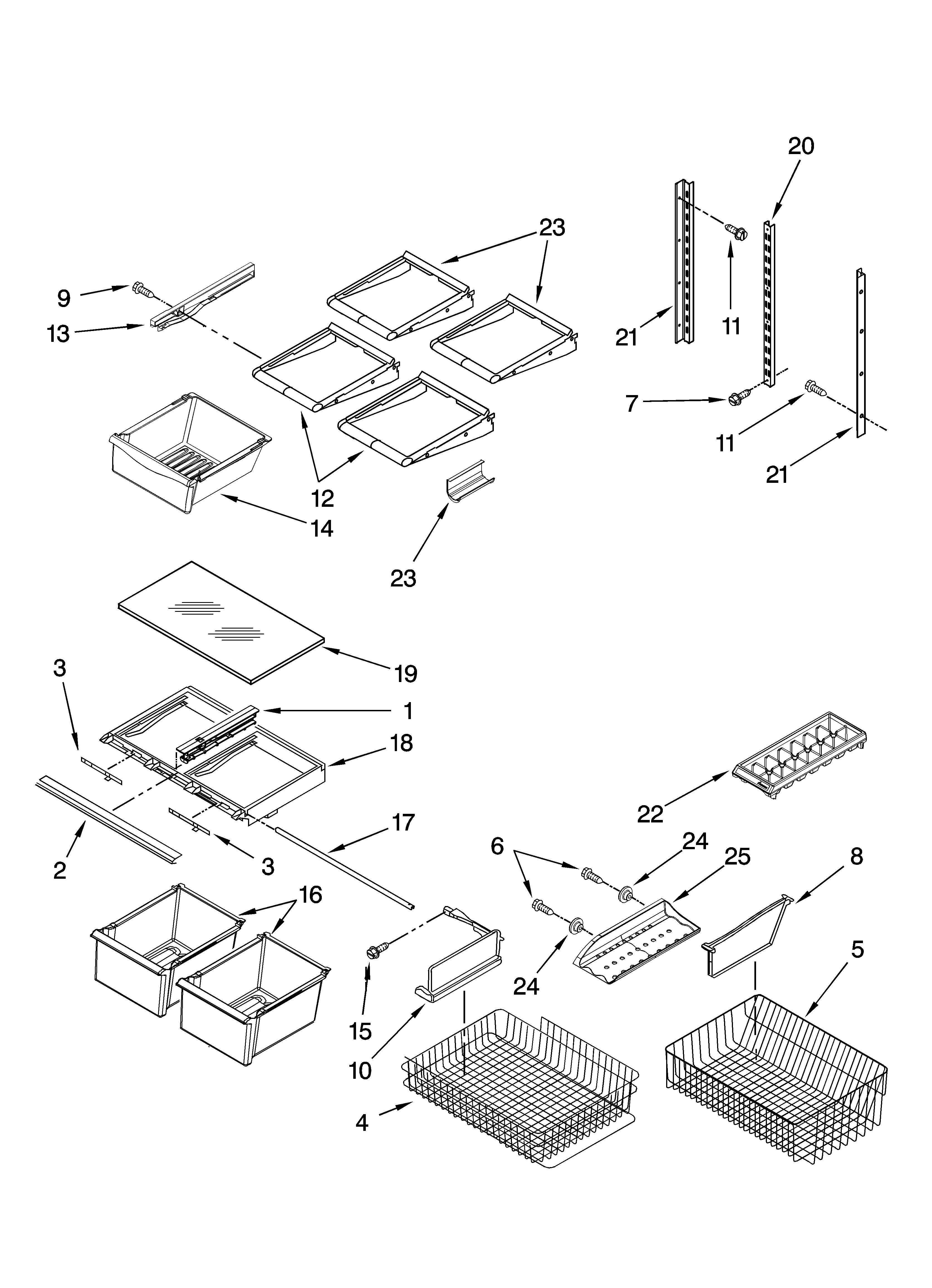 Shelf parts