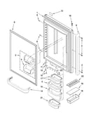 Refrigerator door parts