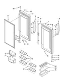 Refrigerator door parts