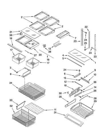 Shelf parts