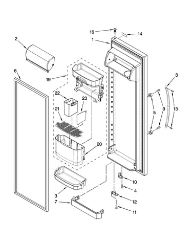 Refrigerator door parts