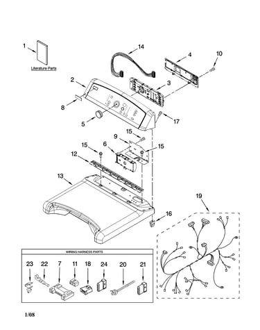 Top and console parts