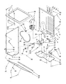 Dryer cabinet and motor parts