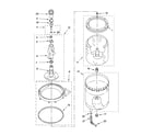 Kenmore 11087842700 agitator, basket and tub parts diagram