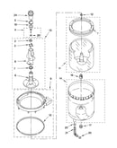 Agitator, basket and tub parts