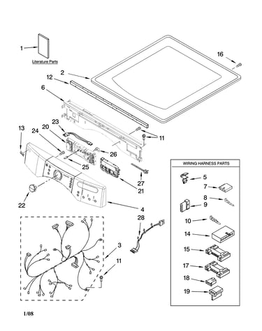 Top and console parts