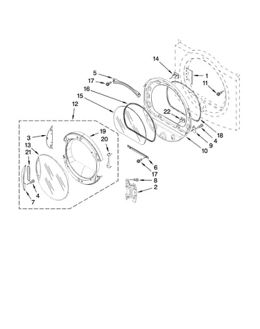 Door parts, optional parts (not included)