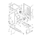 Kenmore 11097842700 dryer cabinet and motor parts diagram