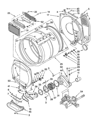 Dryer bulkhead parts