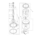 Kenmore 11097842700 agitator, basket and tub parts diagram