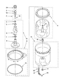 Agitator, basket and tub parts