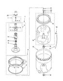 Agitator, basket and tub parts