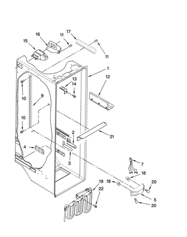 Refrigerator liner parts