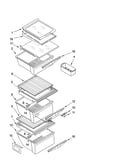 Refrigerator shelf parts